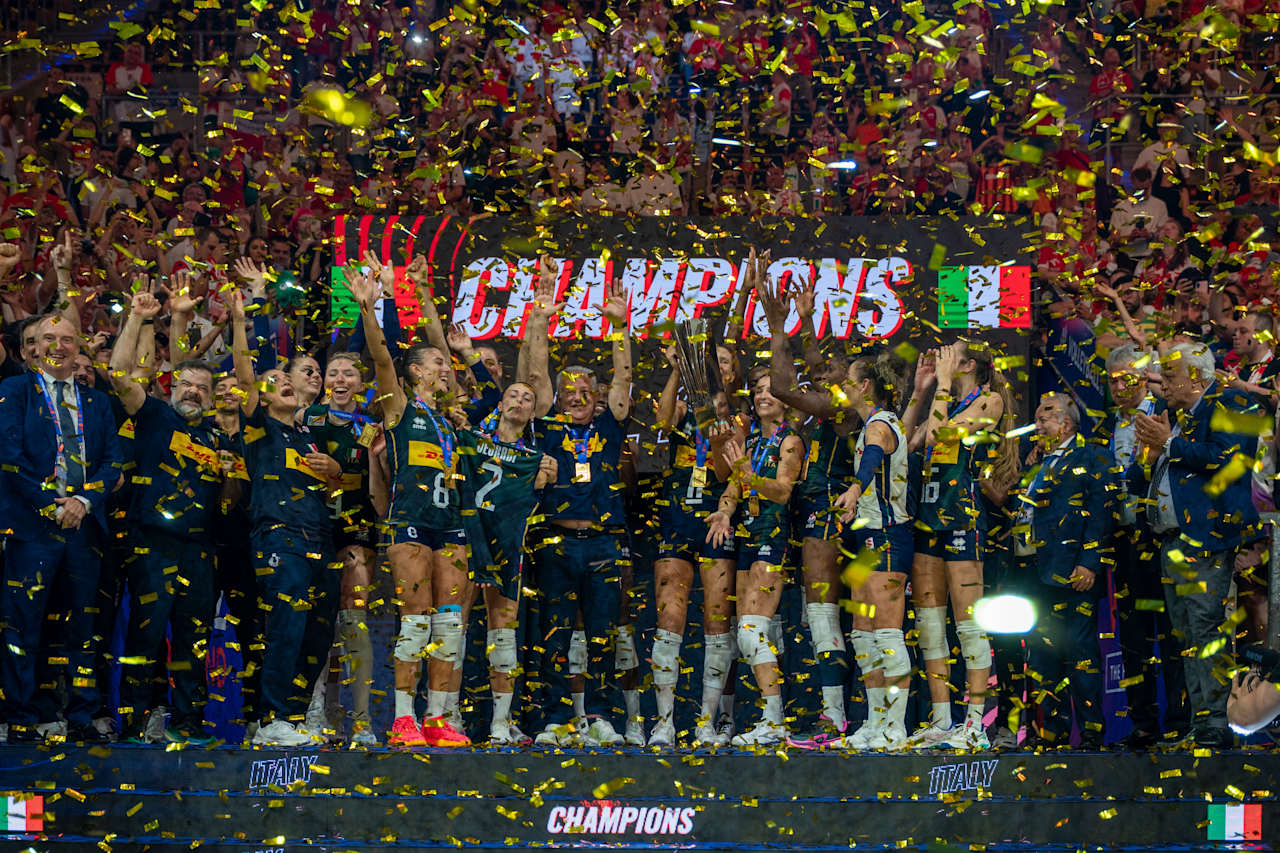Italia sigue en la cima con su tercer título de la VNL