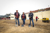 Universitario inicia la construcción de nuevas canchas de vóley