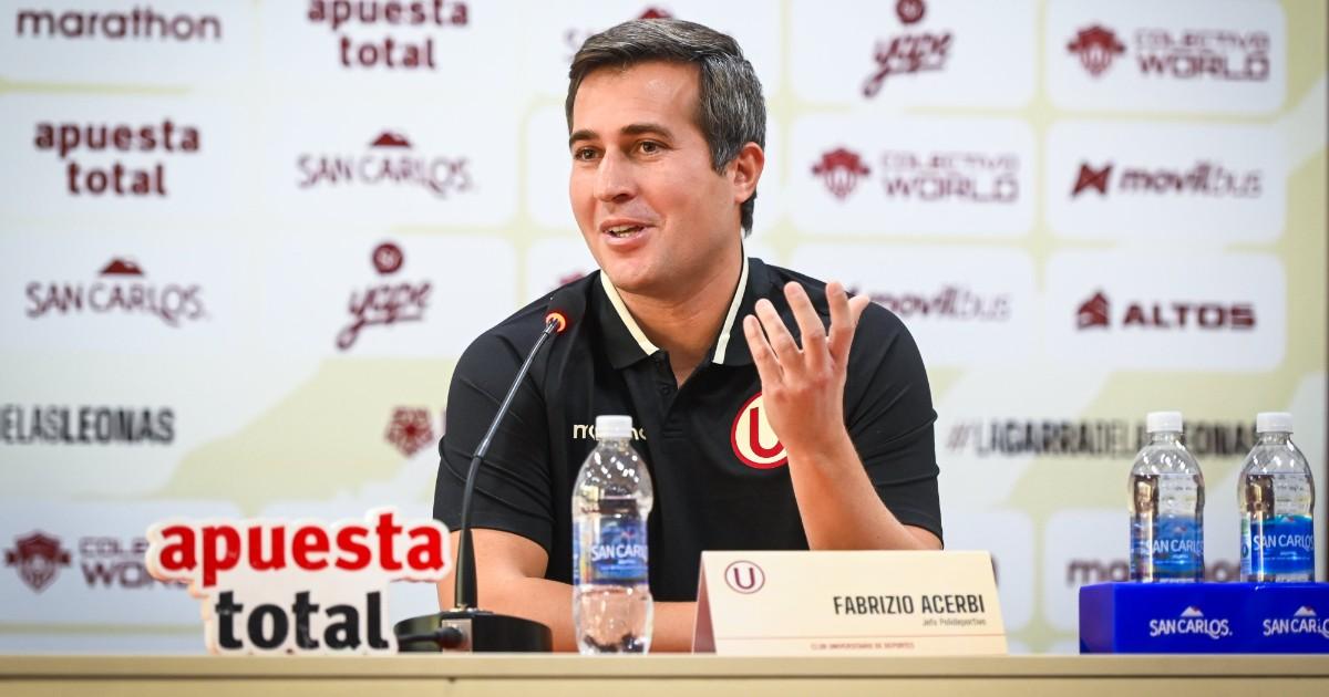Fabrizio Acerbi: "Universitario va por el título esta temporada"