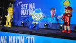 Conoce a Hataw, Kid Lat y Koolog, las mascotas oficiales de Filipinas 2025.