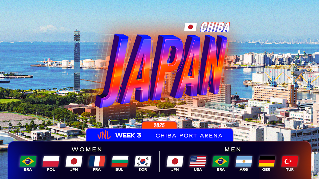 Chiba acogerá los torneos VNL 2025 en Japón