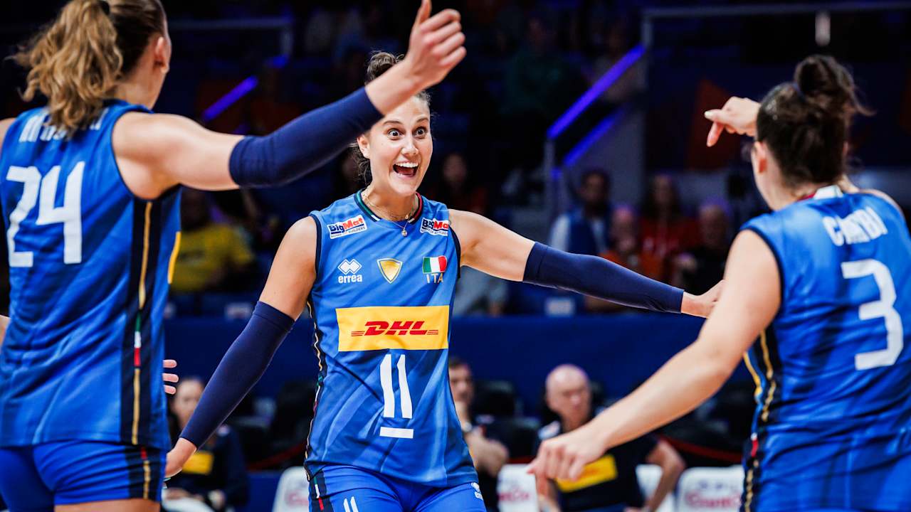 Las campeones olímpicas vencieron a las campeonas mundiales en la VNL