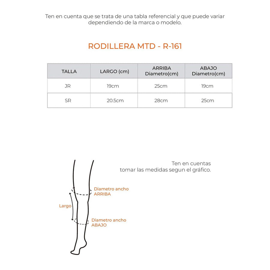 Rodilleras para vóley MTD con gel